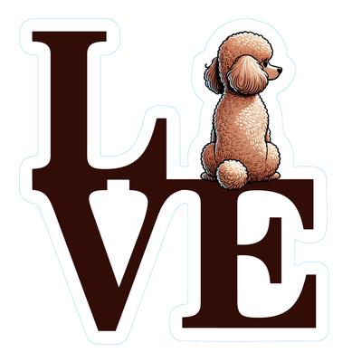 Poodle Premium Dog Sticker