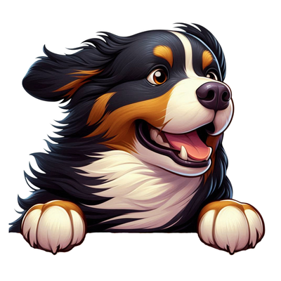 Bernese Mountain Dog Premium Dog Sticker