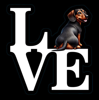 Dachshund Premium Dog Sticker