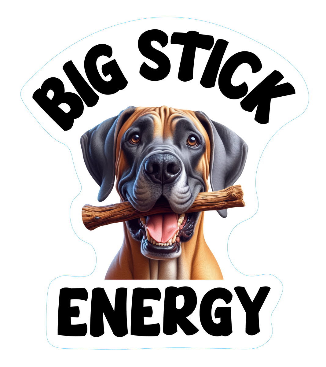 Great Dane Premium Dog Sticker by Unknown