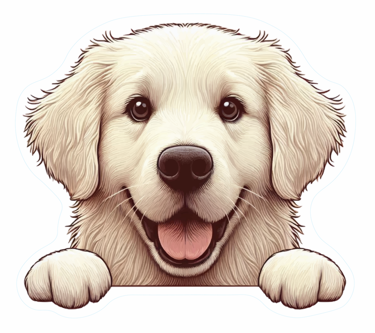 Pomeranian Premium Dog Sticker by Unknown