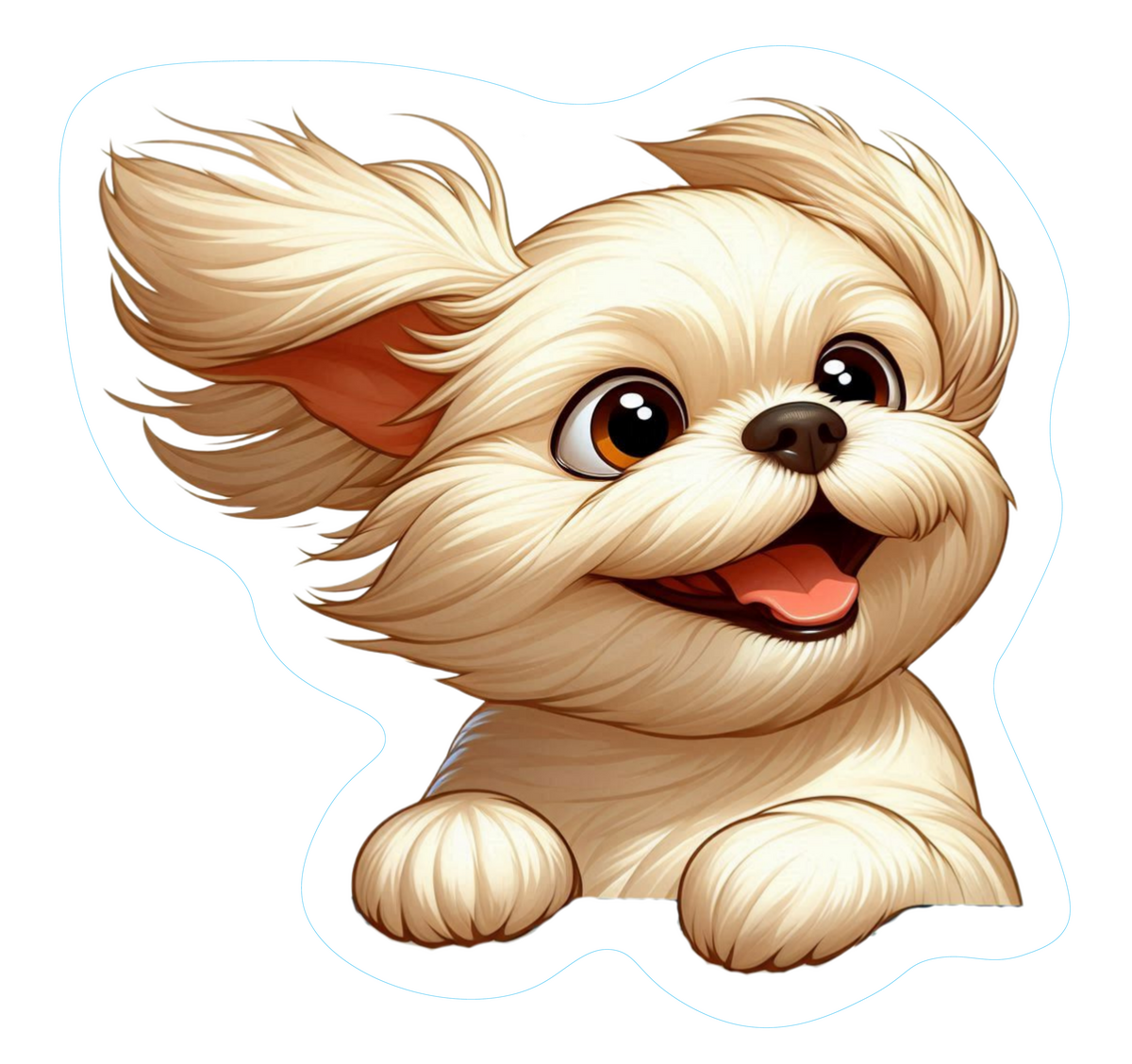 Akita Premium Dog Sticker by Unknown
