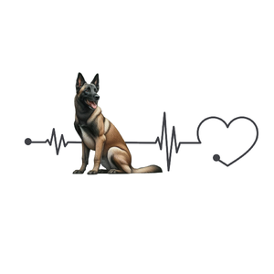 Athletic Belgian Malinois Premium Dog Sticker