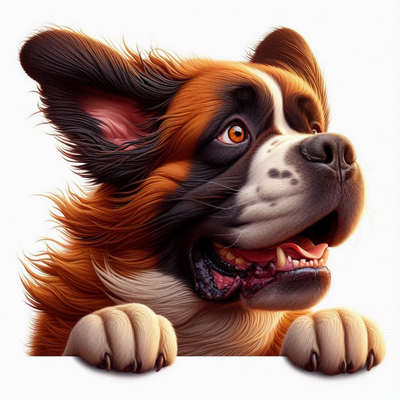 Saint Bernard Premium Dog Sticker