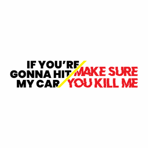 Hit My Car And Kill Me - Nikko Sticker by Nikko