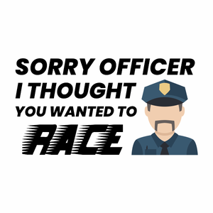 Sorry Officer - Nikko Sticker by Nikko