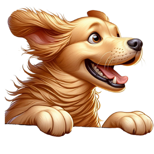 Golden Retriever Premium Dog Sticker