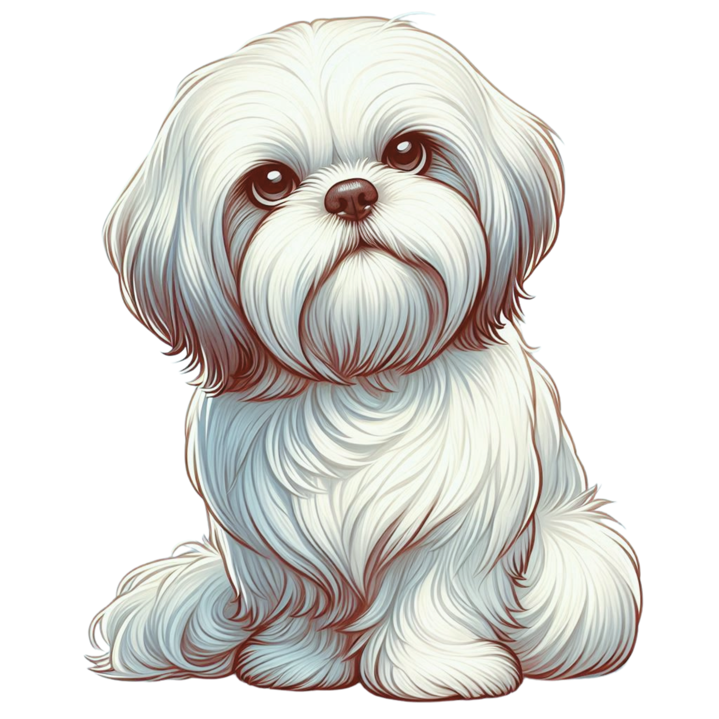 Maltese Premium Dog Sticker