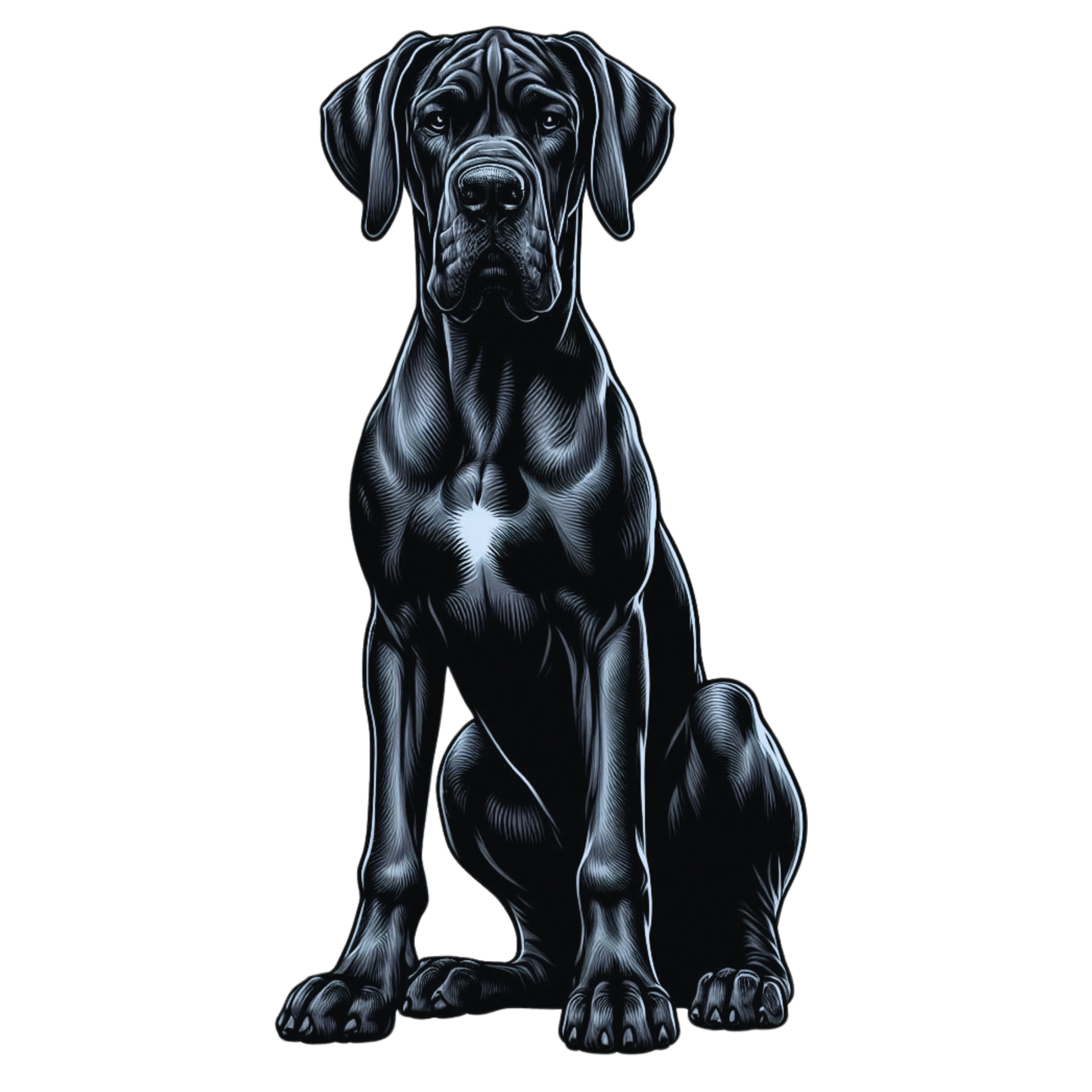 Great Dane Premium Dog Sticker