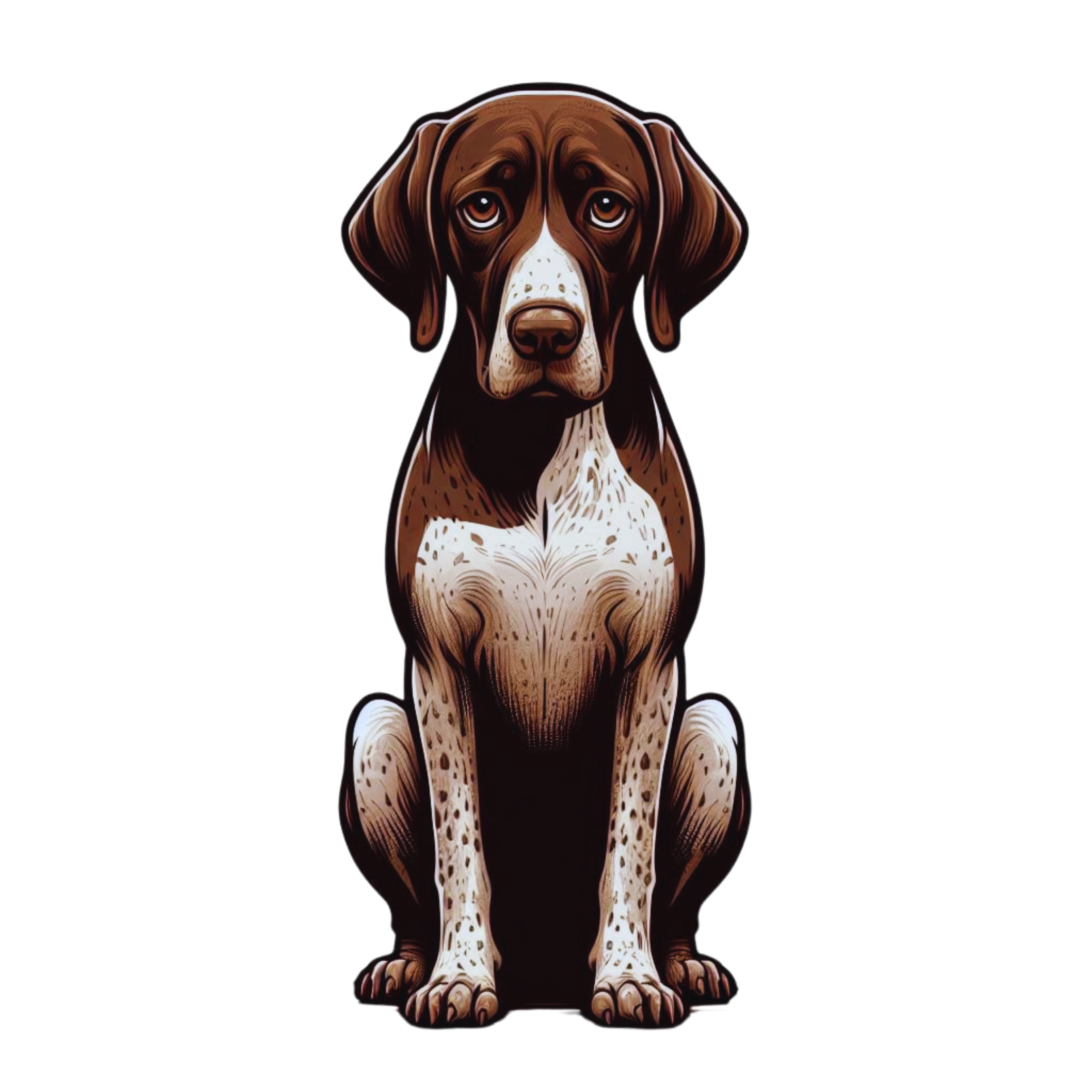 German Shorthaired Pointer Premium Dog Sticker