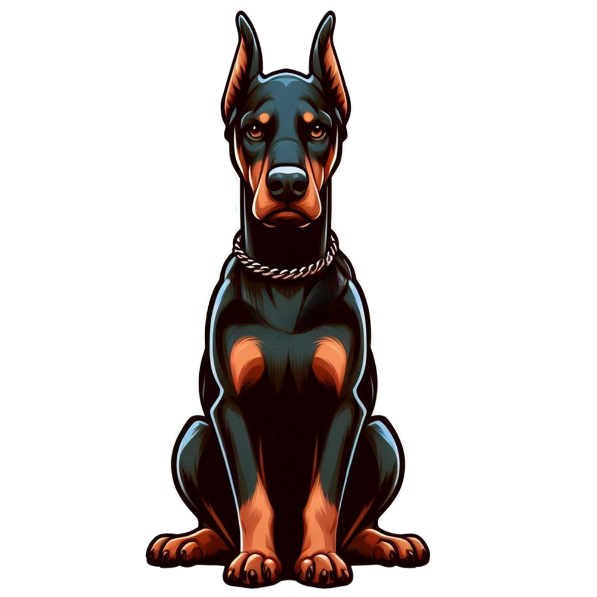 Doberman Premium Dog Sticker