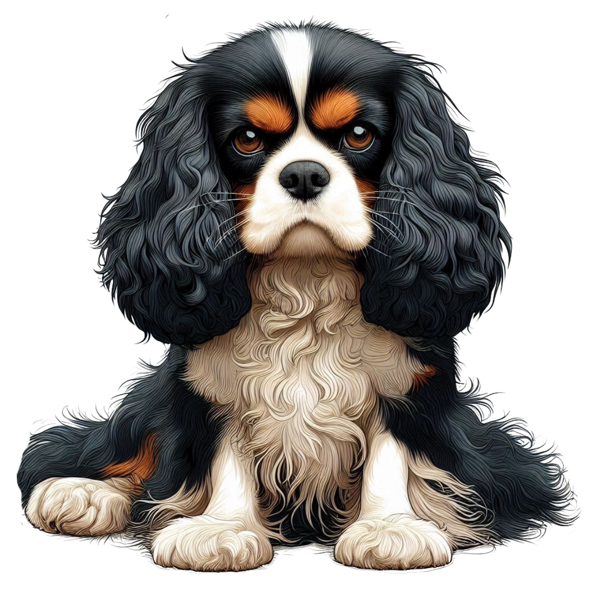 Cavalier King Charles Spaniel Premium Dog Sticker