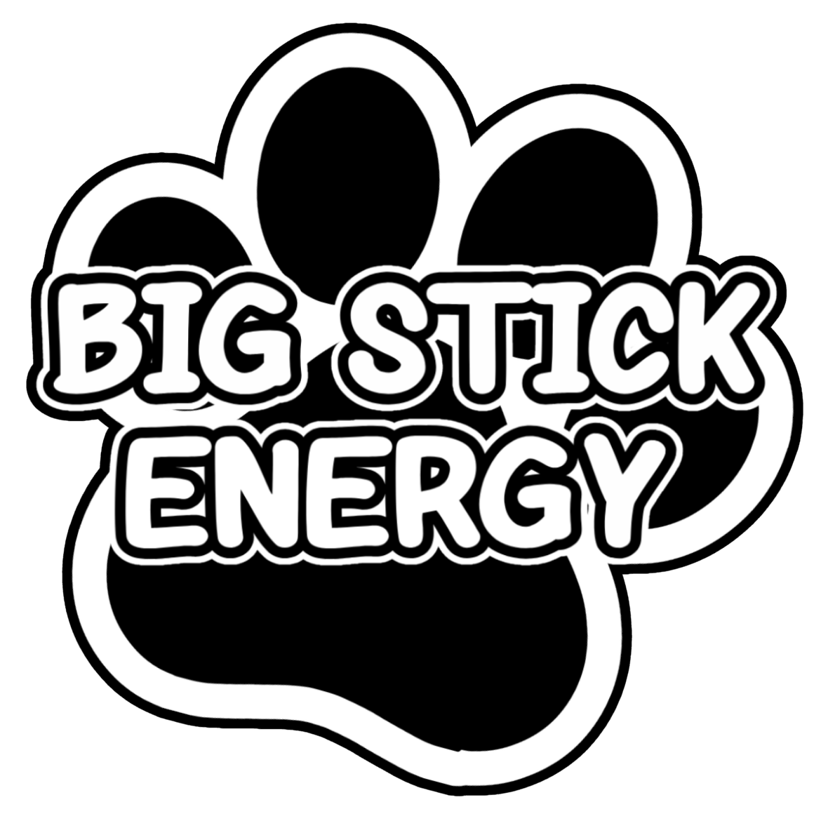 Paw Print Dog Sticker