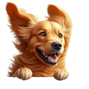 Golden Retriever Premium Dog Sticker