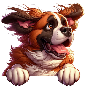 Bernese Mountain Dog Premium Dog Sticker by Unknown