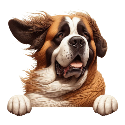 St Bernard Premium Dog Sticker