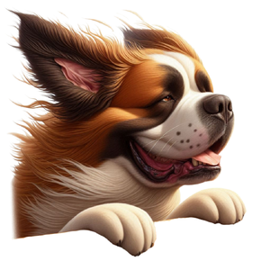 St Bernard Premium Dog Sticker
