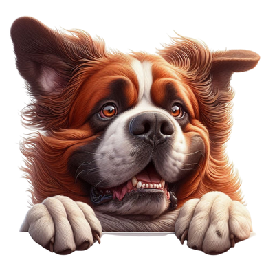 Saint Bernard Premium Dog Sticker