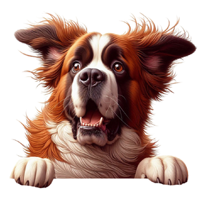 Saint Bernard Premium Dog Sticker