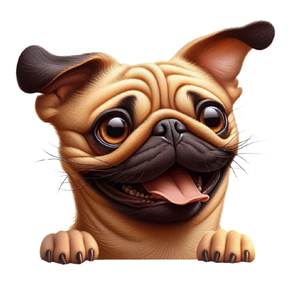 Pug Premium Dog Sticker