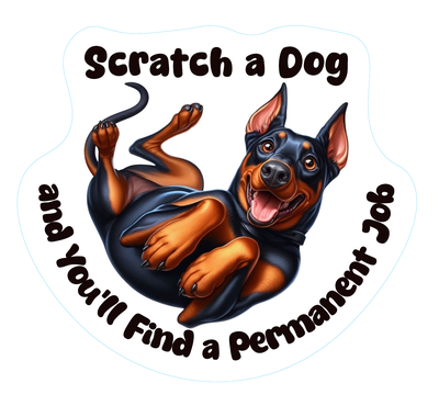 Doberman Premium Dog Sticker