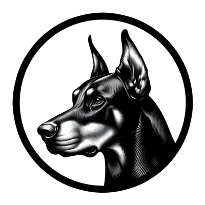 Doberman Premium Dog Sticker