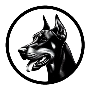 Doberman Premium Dog Sticker