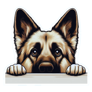 German Shepherd Premium Dog Sticker