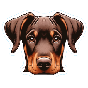 Doberman Premium Dog Sticker