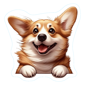 Corgi Premium Dog Sticker