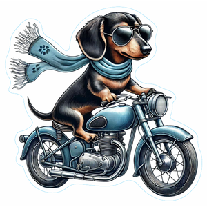 Dachshund Premium Dog Sticker