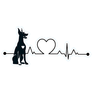 Doberman Premium Dog Sticker