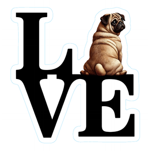 Pug Premium Dog Sticker