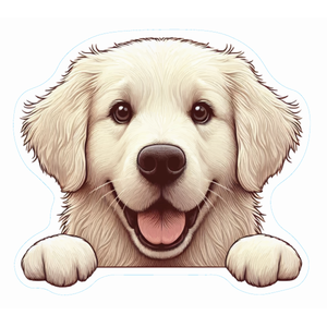 Golden Retriever Premium Dog Sticker