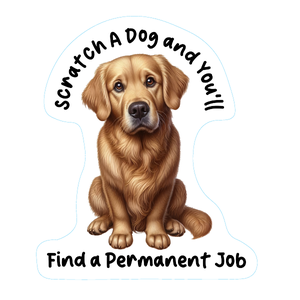 Golden Retriever Premium Dog Sticker
