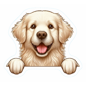 Golden Retriever Premium Dog Sticker