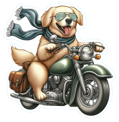 Golden Retriever Premium Dog Sticker