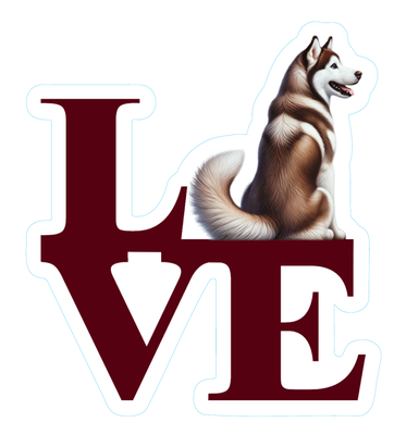 Siberian Husky Premium Dog Sticker