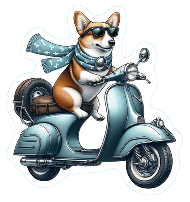 Corgi Premium Dog Sticker